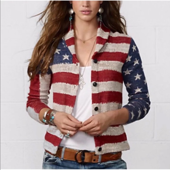 ralph lauren womens flag sweater